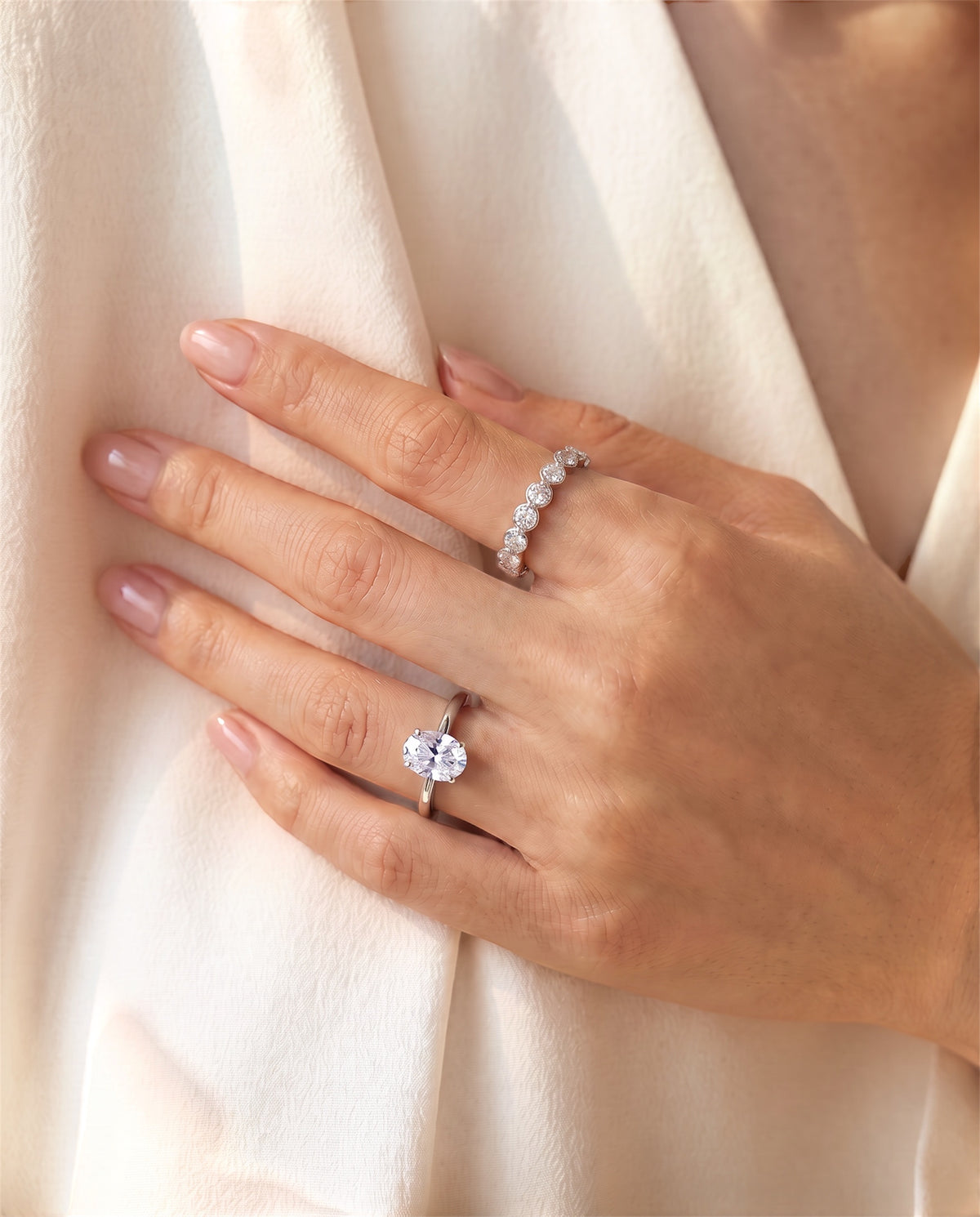 Bezel-Set Round Lab-Grown Diamond Eternity Band | 1.0ct - 2.5cttw
