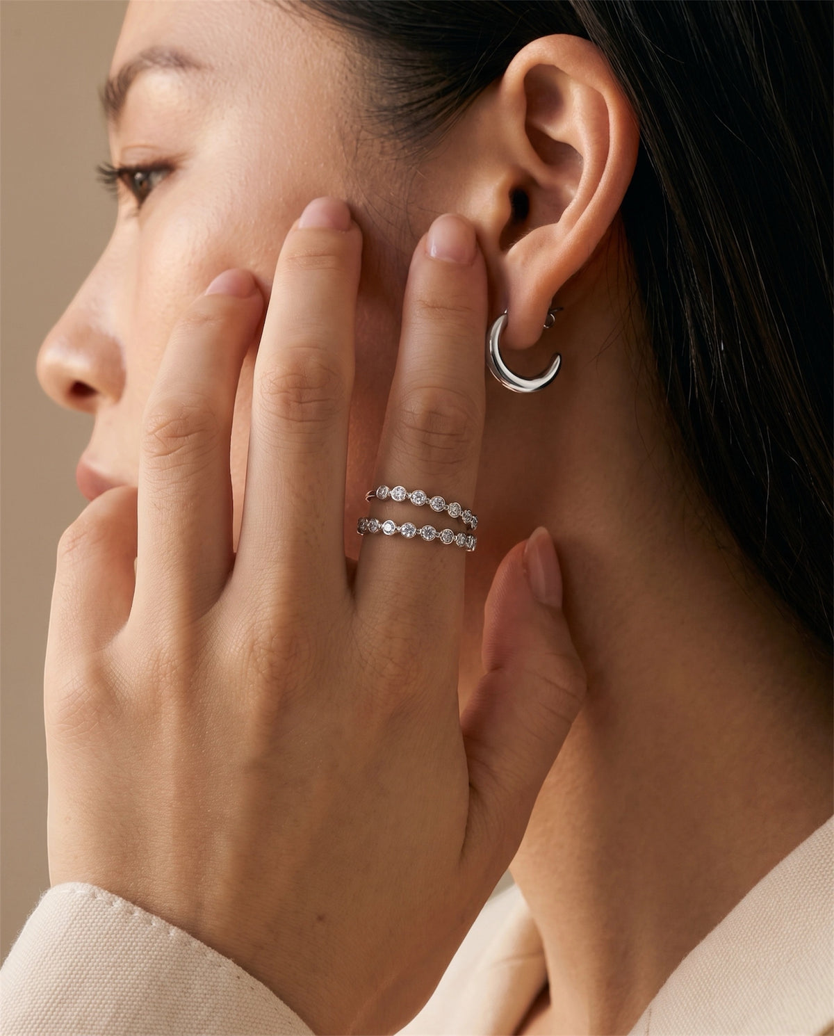 Bezel-Set Round Lab-Grown Diamond Eternity Band | 1.0ct - 2.5cttw