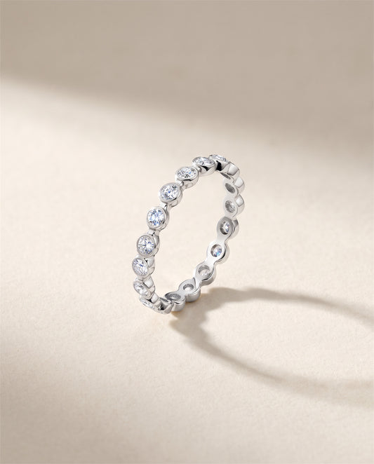 Bezel-Set Round Lab-Grown Diamond Eternity Band | 1.0ct - 2.5cttw